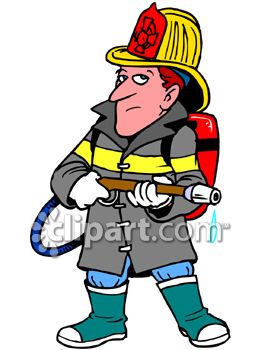 263x350 Free Clipart Of Fireman