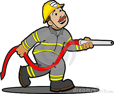 400x330 Cartoon Fireman Putting Out Fire Clipart Panda