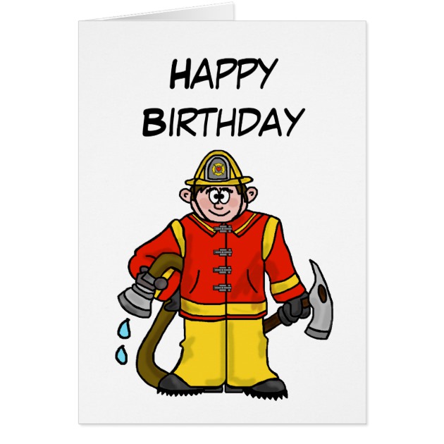 630x630 Fireman Greeting Cards Zazzle