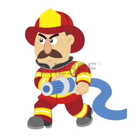 450x450 Funny Firefighter Cartoon Clipart Panda