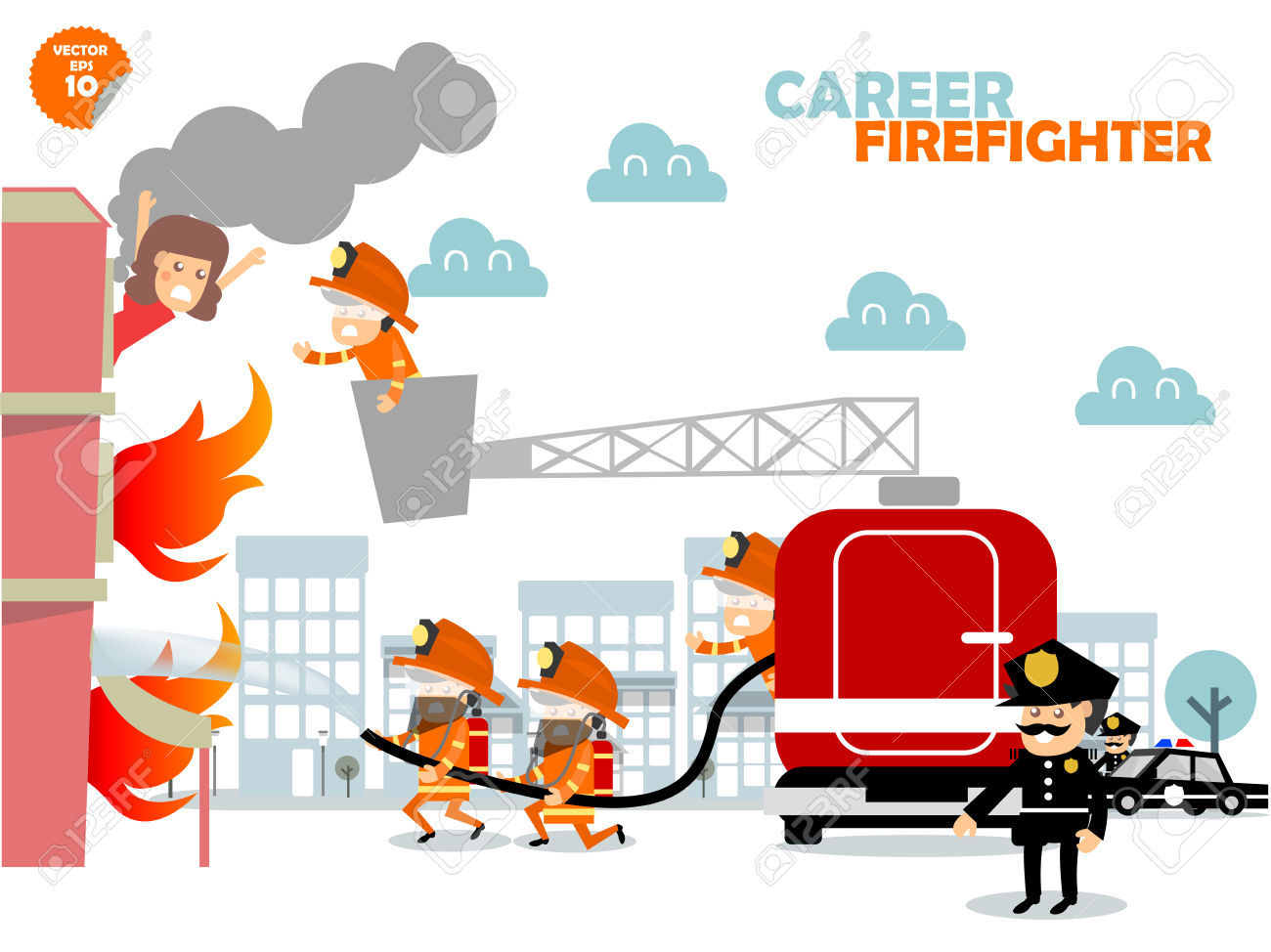 1300x974 Firefighting Job Clipart
