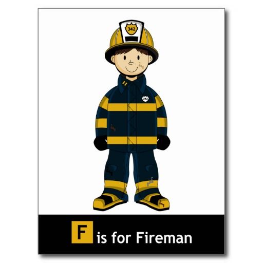 512x512 F Is For Fireman Postcard Fireman Printables Firemen