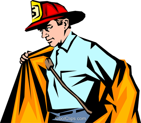 480x418 Firemen Royalty Free Vector Clip Art Illustration Peop0844