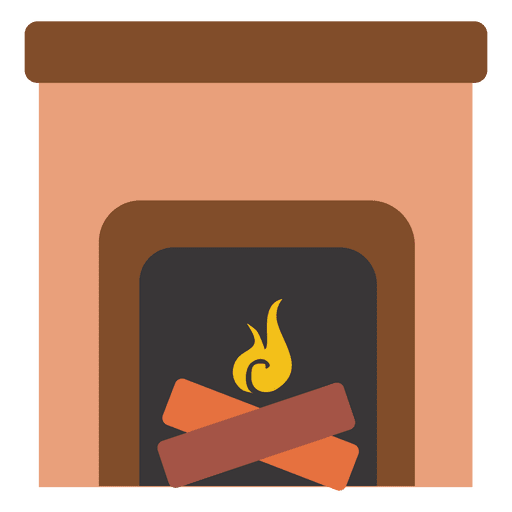 512x512 Fireplace Flat Icon