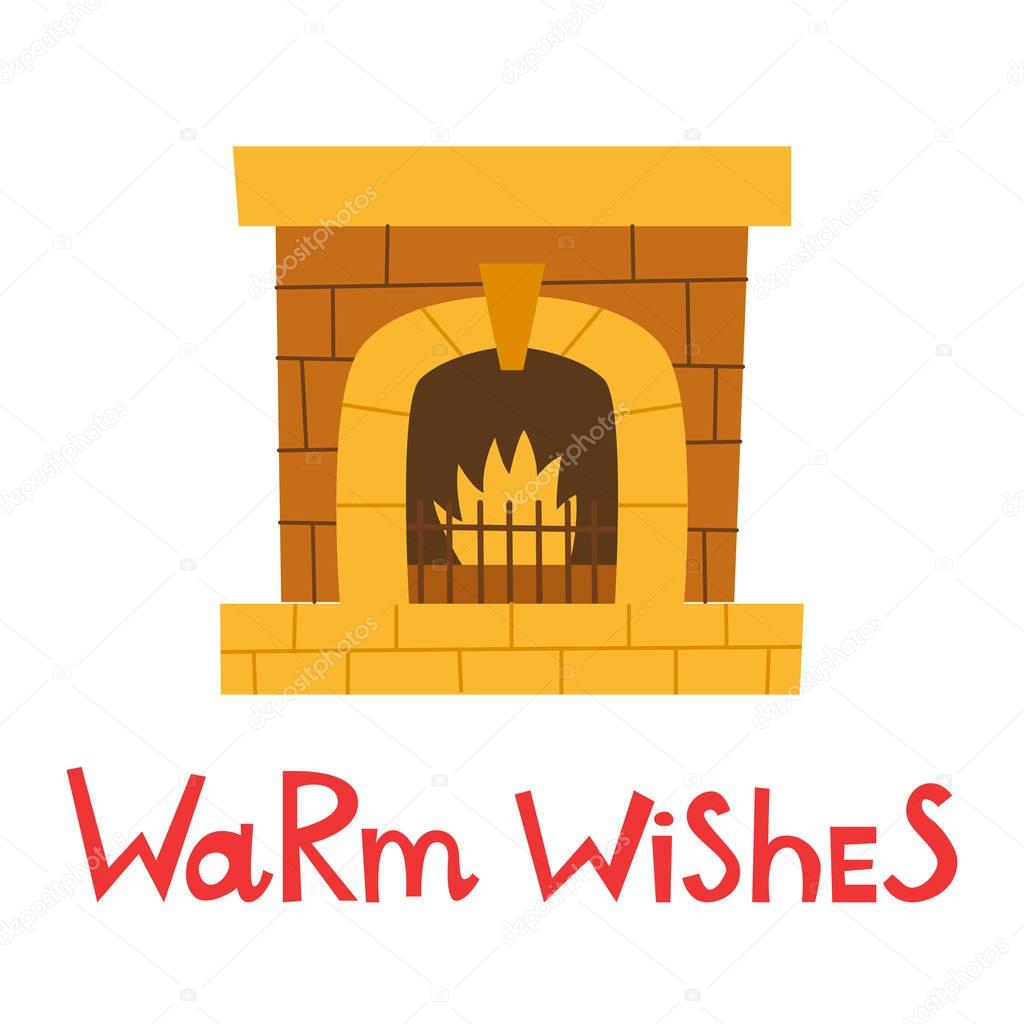 1024x1024 Vector Cartoon Isolated Fireplace Icon Stock Vector Petitelili