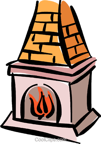 337x480 Fireplace Clipart Transparent