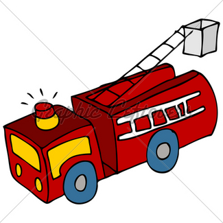325x325 Cartoon Fire Truck Gl Stock Images
