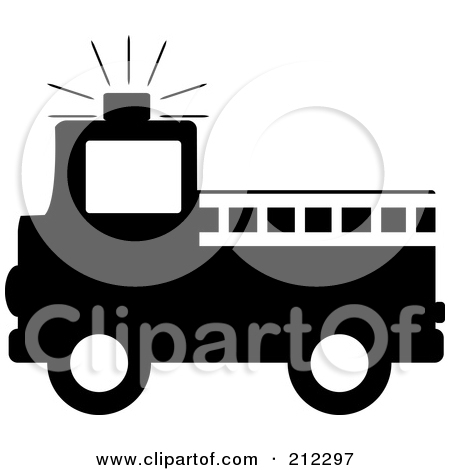 450x470 Fire Truck Silhouette Clip Art