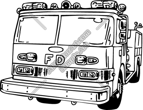 500x386 Firetruck2 Clipart And Vectorart Vehicles