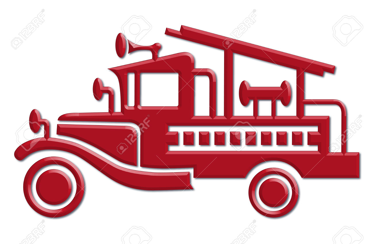 1300x850 Fire Truck Clipart Silhouette
