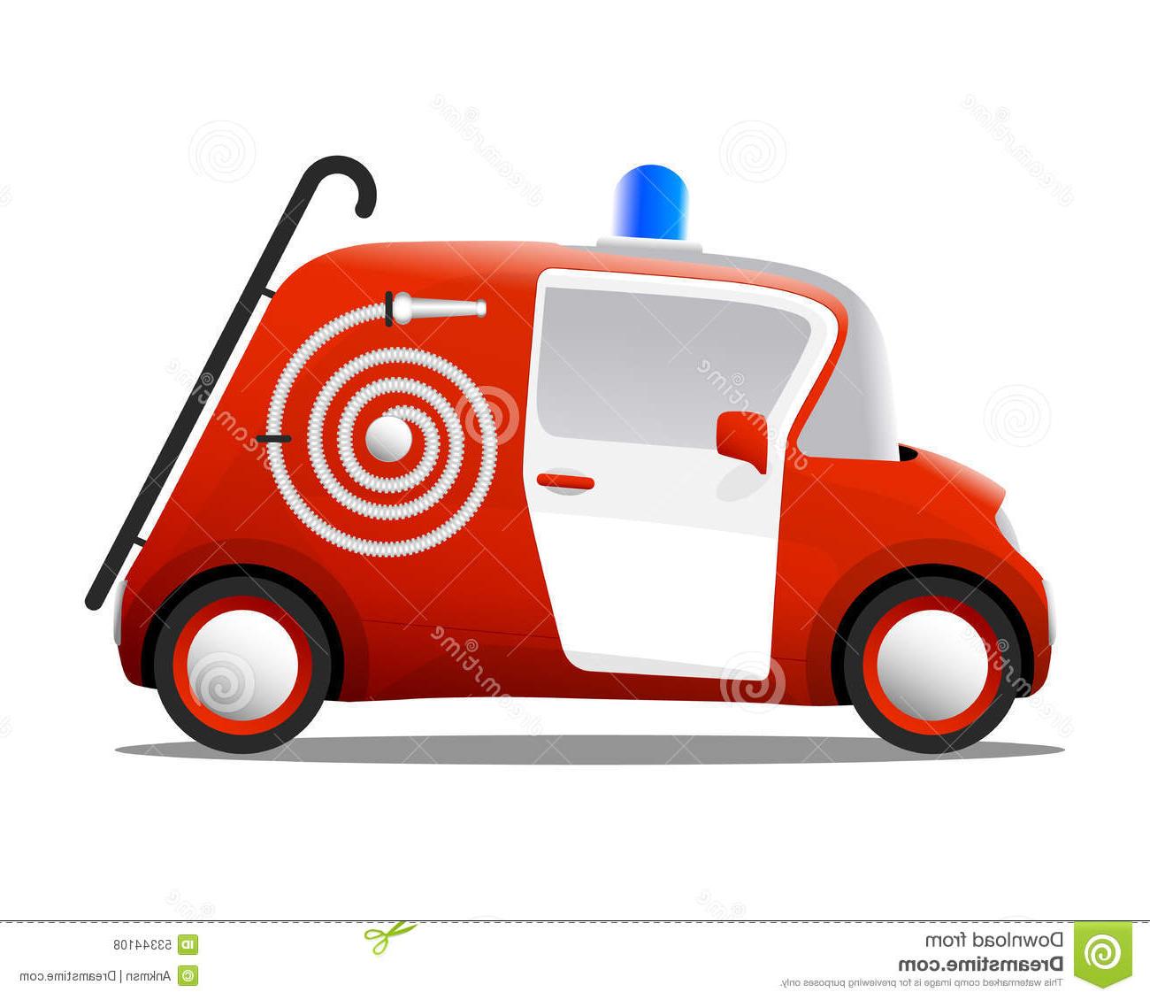 1300x1130 Best Mini Cartoon Red Fire Truck Firefighter Vector Illustration Cdr