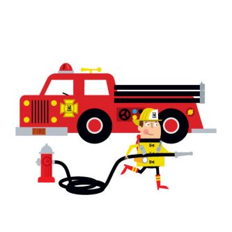 333x333 Firetruck Clipart Clipartpen