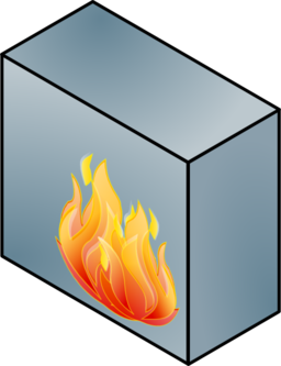 256x333 Network Firewall Clipart