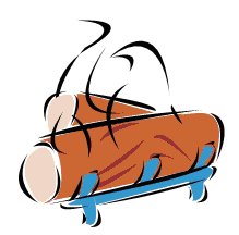 219x216 Fireplace Logs Clipart