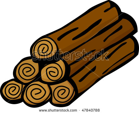 450x371 Stacked Logs Clipart