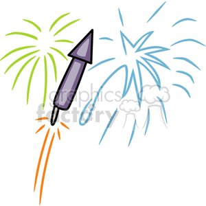 300x300 Royalty Free Fireworks 142434 Vector Clip Art Image
