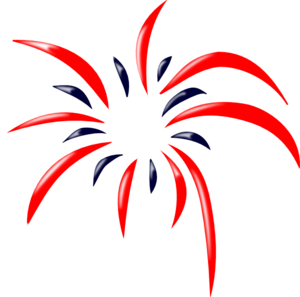 300x297 Black And White Fireworks Clipart Free