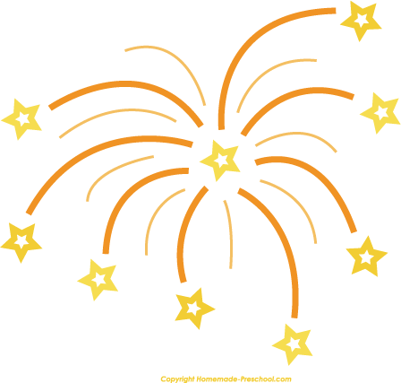 448x427 Free Fireworks Clipart 2 Image