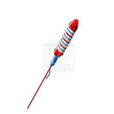 400x400 Rocket For Fireworks Free Vector Clip Art Image