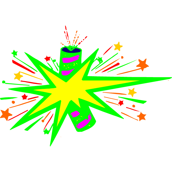 600x600 Explosions Clipart Firecracker