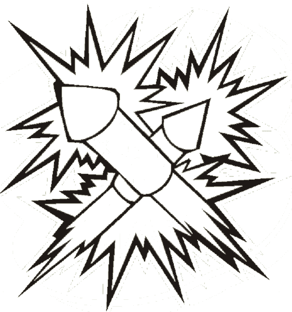 600x641 Fireworks Coloring Pages