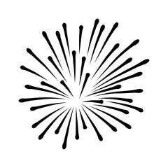 Fireworks Black And White | Free download on ClipArtMag