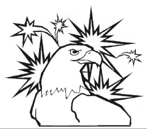 290x255 Usa Fireworks Coloring Page, July 4th Coloring Page, July Fourth