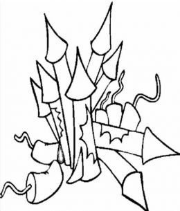 260x305 4th Of July Fireworks Kids Coloring Pages And Free Colouring