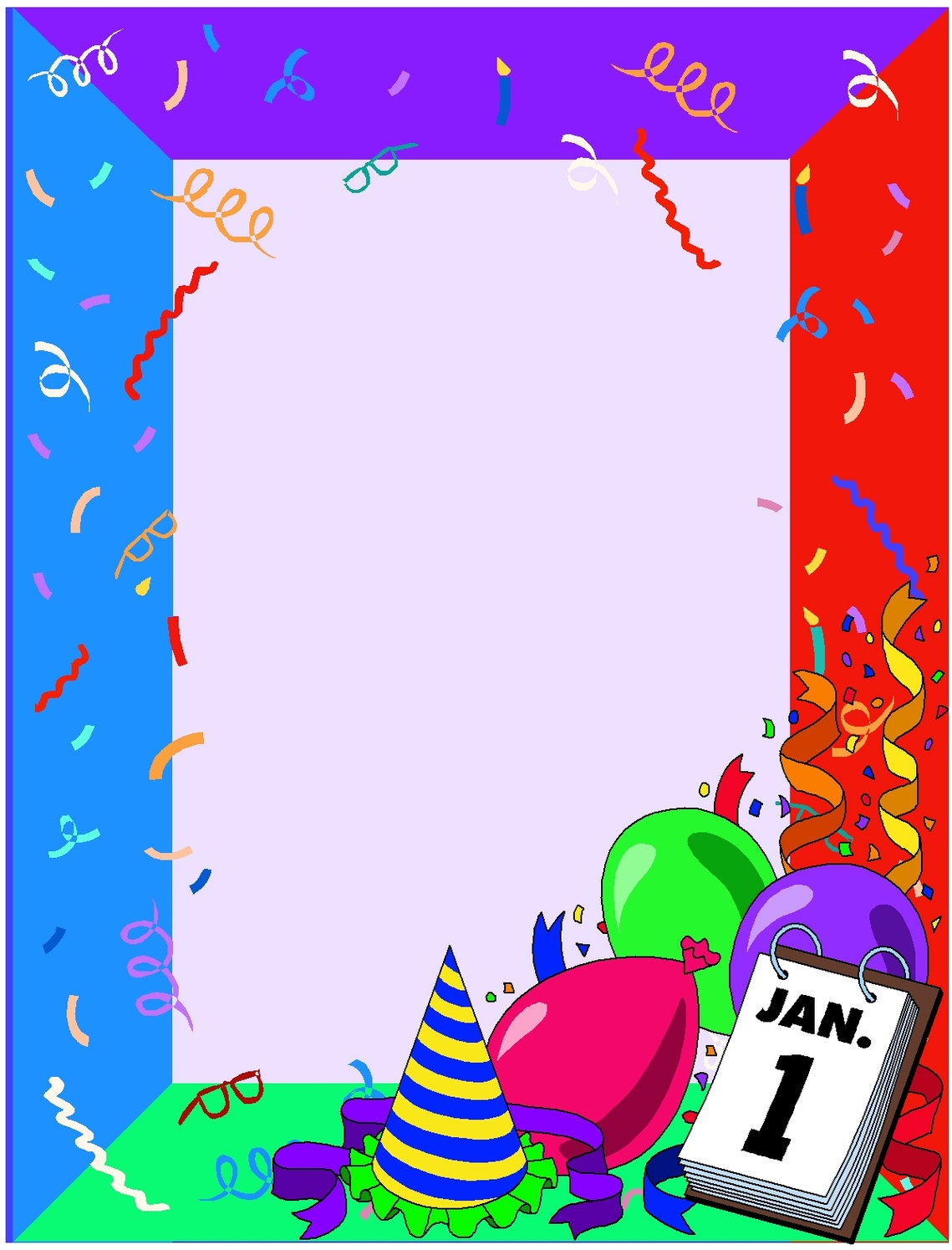 1139x1495 Border Clipart New Years