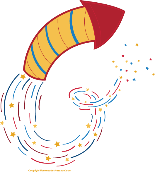 529x588 Free Rocket Firework Clipart Image