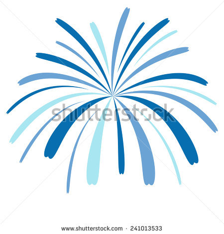 450x470 Fireworks Clipart Teal