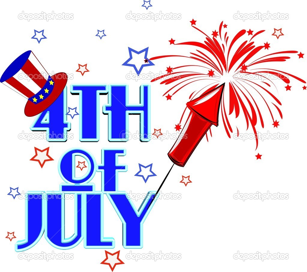 1023x906 4th Of July Fireworks Clipart