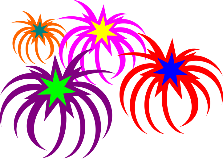 724x515 Fireworks Clipart Cartoon