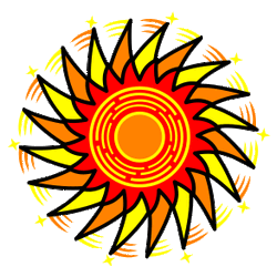 250x250 Fireworks Clipart Catherine Wheel