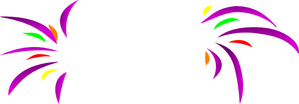 600x210 Animated Fireworks Cliparts