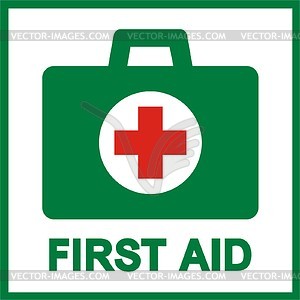 300x300 Green First Aid Sign Clipart