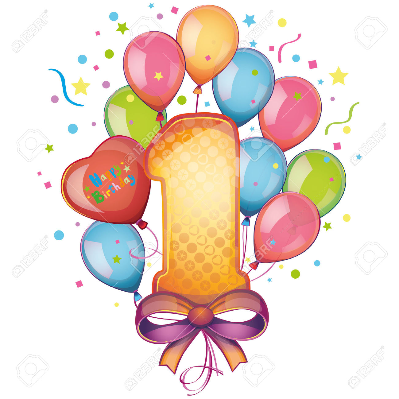1300x1300 Birthday Clipart Number 1
