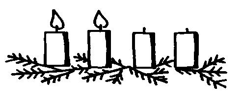 495x216 Black And White Advent Candle Clip Art Clipartfest