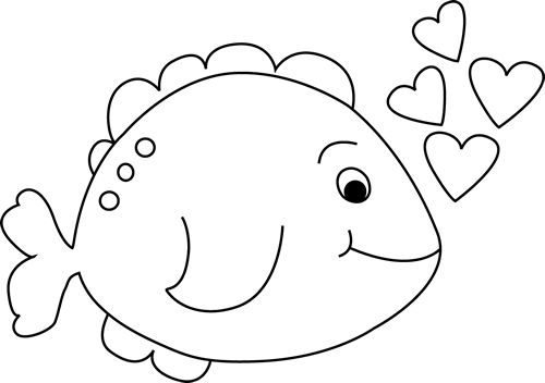 500x352 Fish Black And White Fishing Clipart Black And White Logo