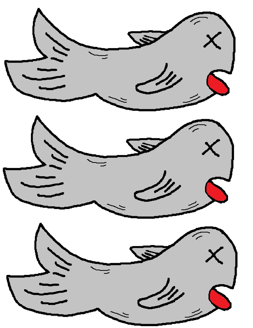 1019x1319 Dead Fish Clipart