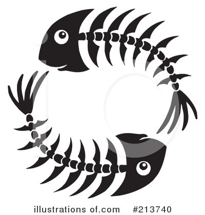 400x420 Fish Bones Clipart