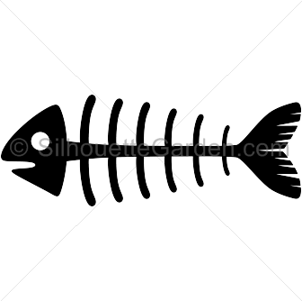 336x334 Fish Skeleton Silhouette Clip Art. Download Free Versions