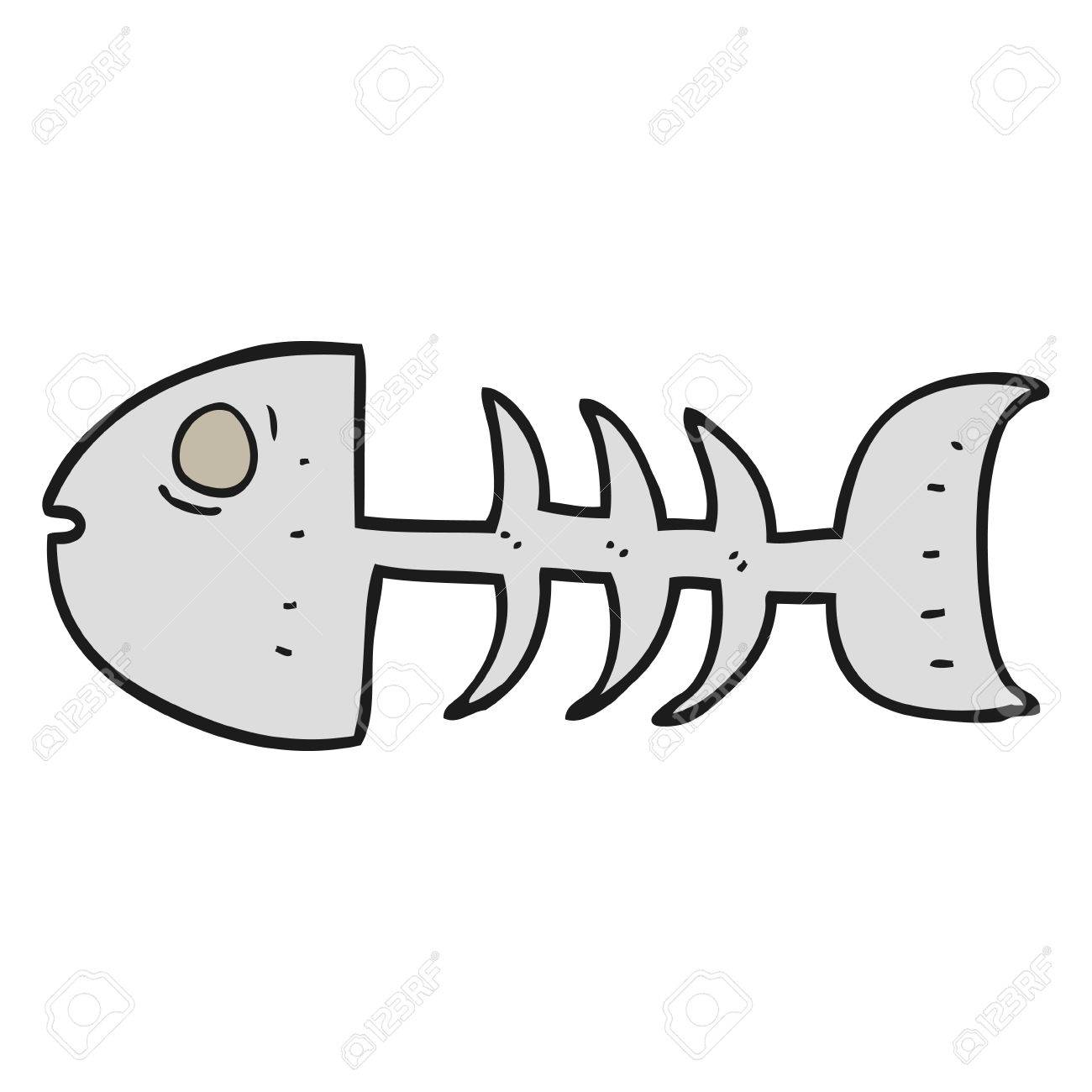 Fish Bones Cartoon Clipart | Free download on ClipArtMag