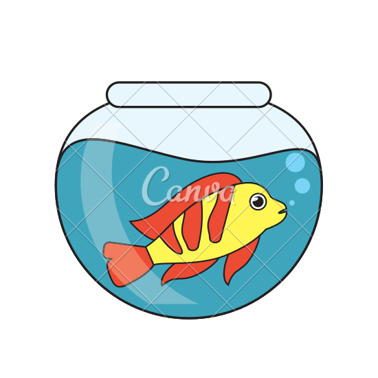 Fish Bowl Cartoon | Free download on ClipArtMag