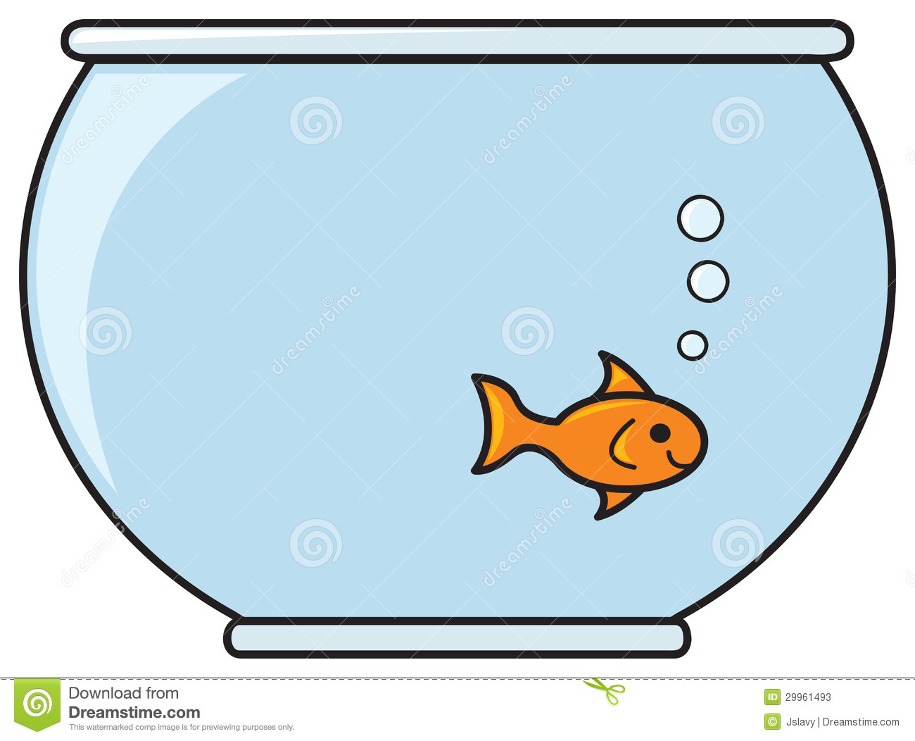 1300x1052 Gold Fish Bowl Clipart
