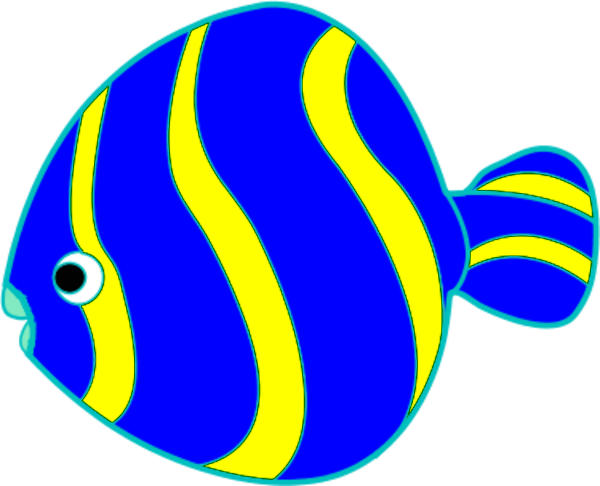 600x486 Best Blue Fish Clipart