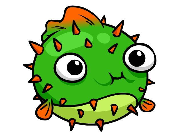 627x480 Puffer Fish Clip Art