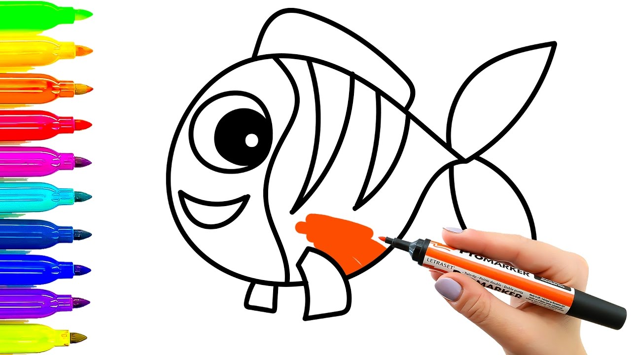 Fish Drawing For Kids | Free download on ClipArtMag