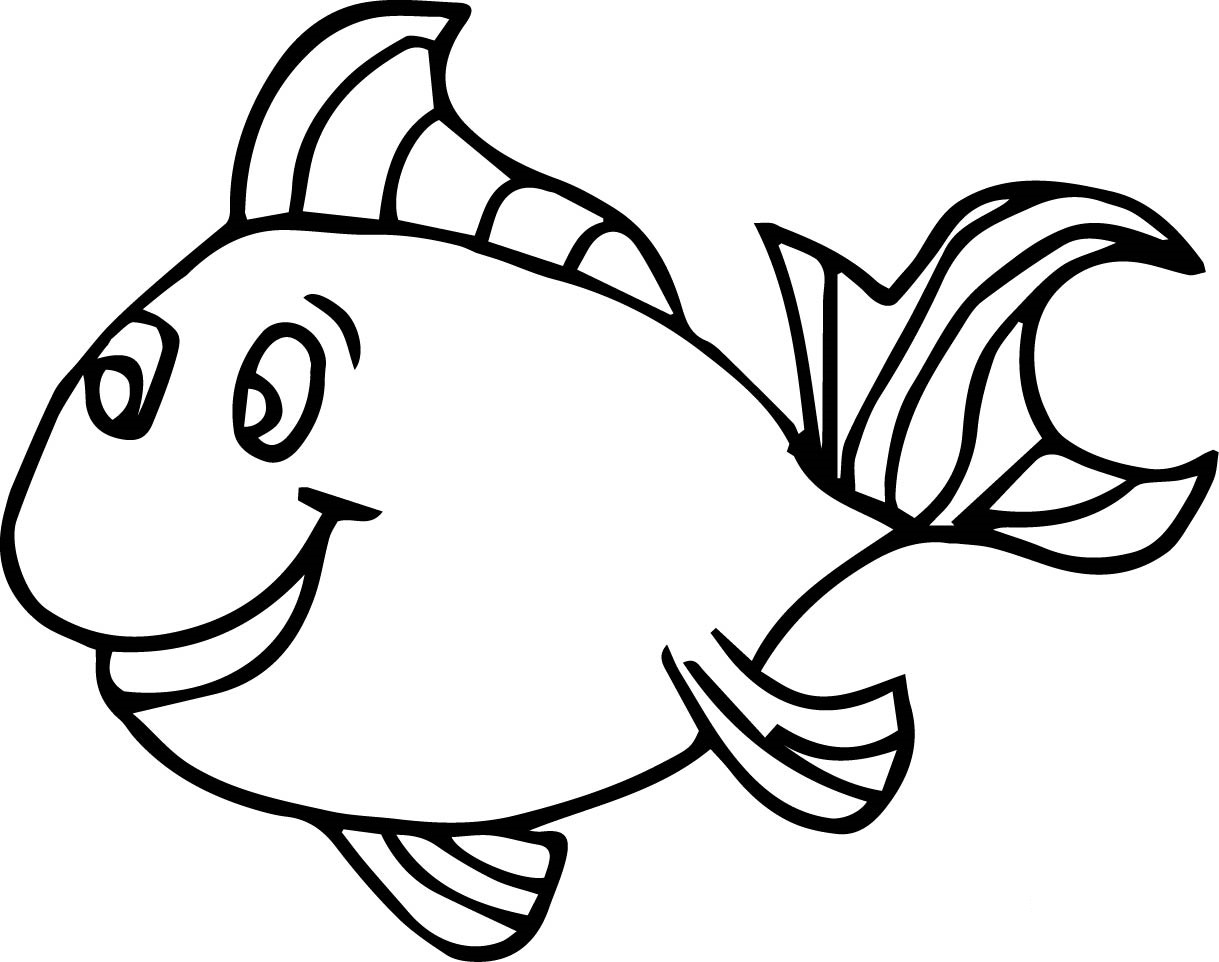 36+ Fish Coloring Pages Fish Easy Drawing For Kids With Colour Images ...