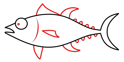 500x250 Drawing A Cartoon Tuna